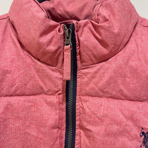 U.S. Polo Assn. sleeveless zip up essential Puffer Vest pink Size XL gorpcore - Picture 6 of 11